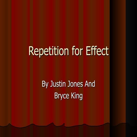 Repetion | PPT