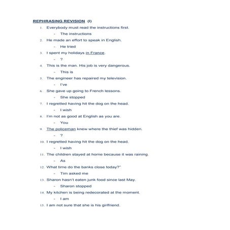 Rephrasing revision i