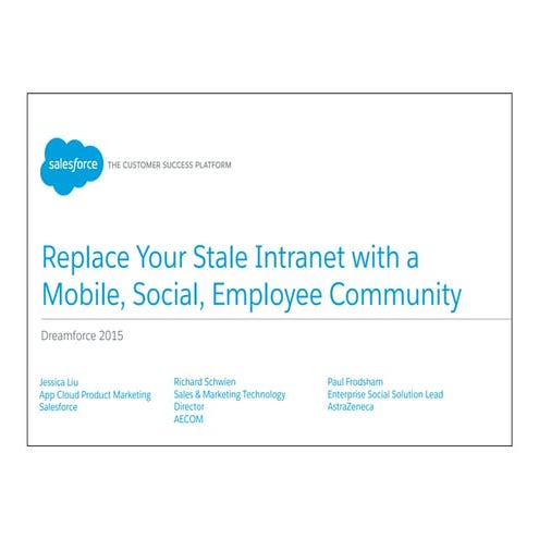 Replace Your Stale Intranet with a Mobile, Social Employee Community