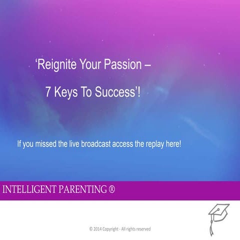 Replay To Reignite Your Passion | PPTX