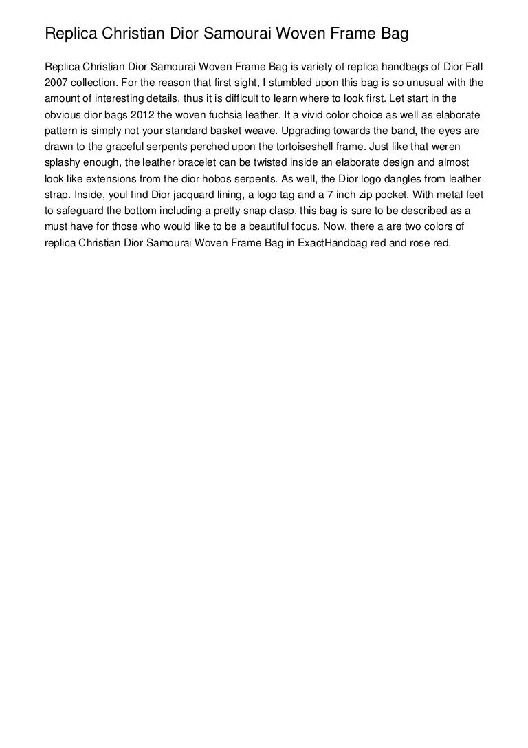 christian dior woven bag