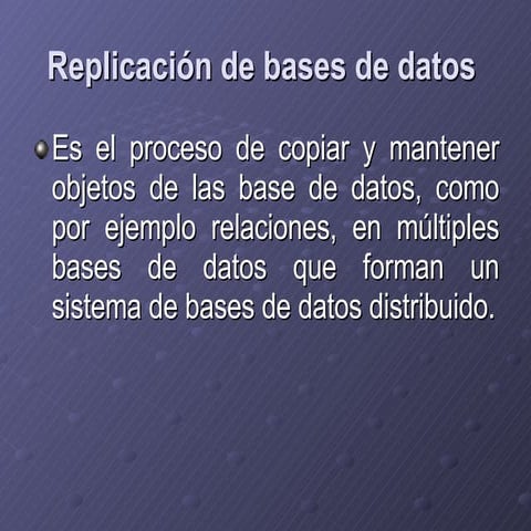 ReplicacióN  Base De Datos