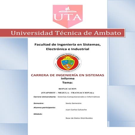 SNAPSHOT – MEZCLA - TRANSACCIONAL)