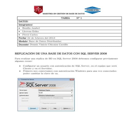 Replicación SQL Server 2008