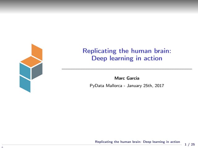 Replicating the human brain: Deep learning in action