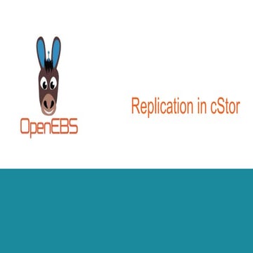 Replication and rebuild in cStor