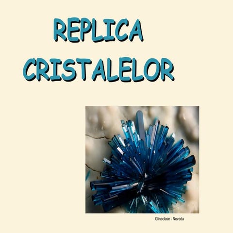 Reply of crystals   replica cristalelor  