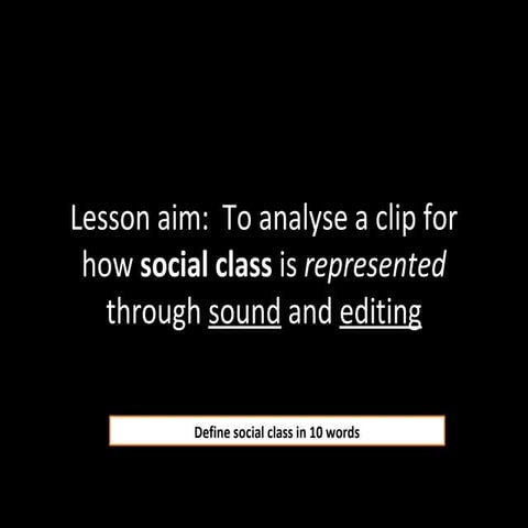 Rep of social class
