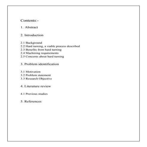 HARD TURNING....Draft Copy