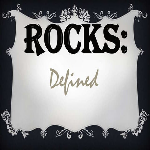 Rock Classifications