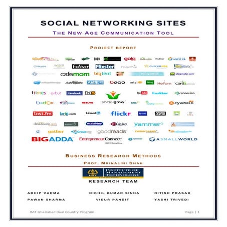 Social Networking Site - A new era in communication