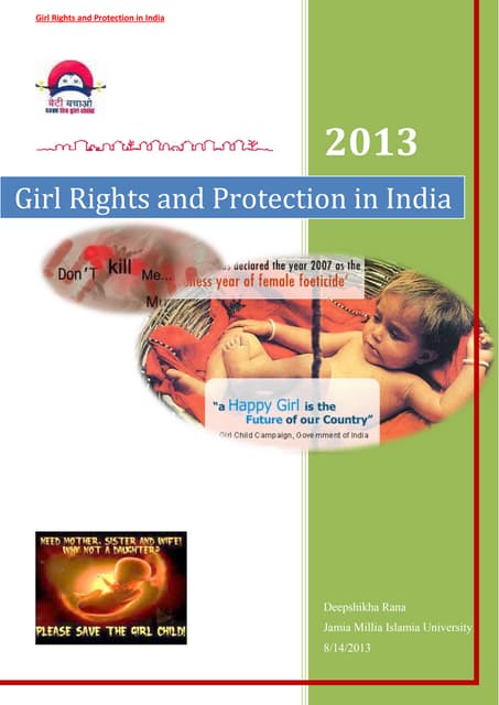 Girl Rights and Protection in India