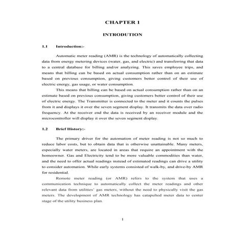 automatic meter reading