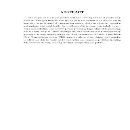 User-Driven Cloud Transportation System for Smart Driving