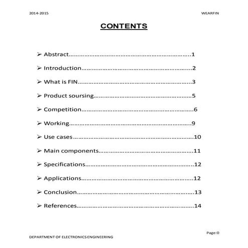 wear fin seminar report