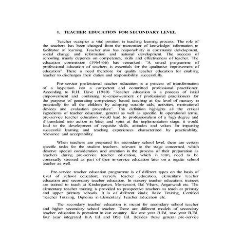 Handbook on Internship in Teaching 