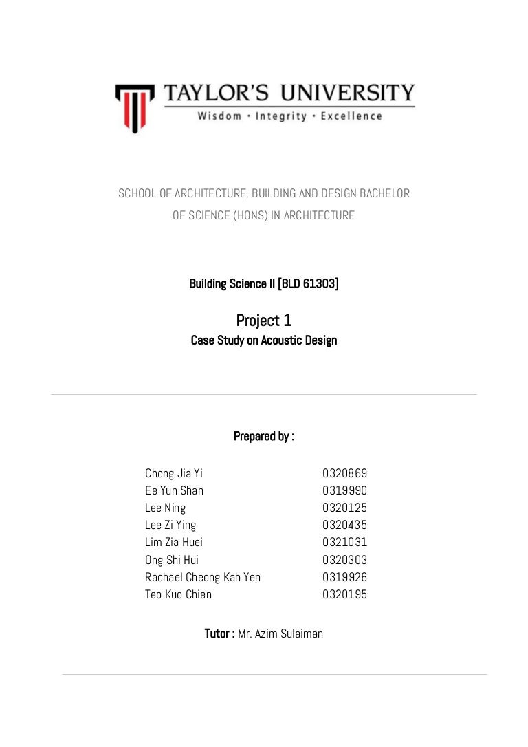 Building Science Report Project 1