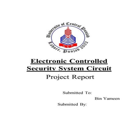 Electronic Controlled Security System