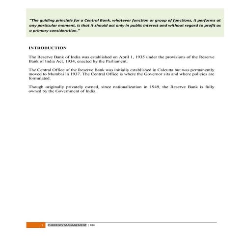 CURRENCY MANAGEMENT:  ISSUES AND CHALLENGES IN THE STATE OF J & K