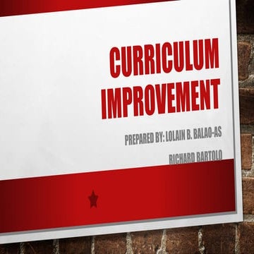 REPORT- CURRICULUM IMPROVEMENT.pptx