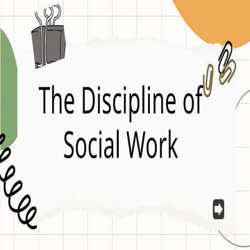 Discipline or social worker sjsjsjhsjsjsh