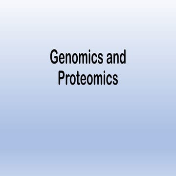 Role of genomics proteomics, and bioinformatics. | PDF