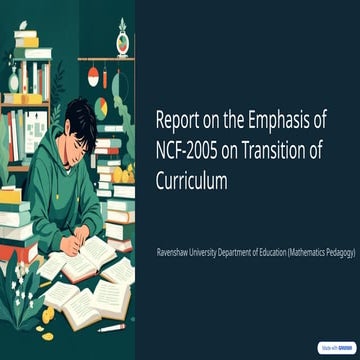 National Curriculum Framework 2005 (NCF 2005) Presentation by ...