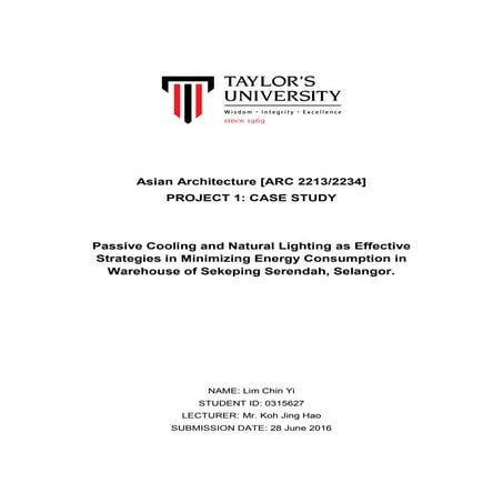 Report  passive cooling natural lighting