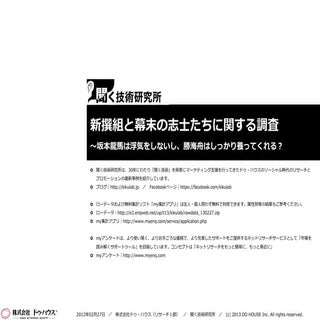 聞く技術研究所｜新撰組と幕末の志士たちに関する調査