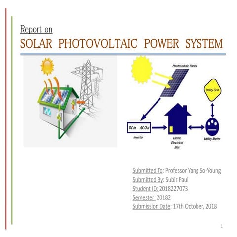solar photovolatic power system