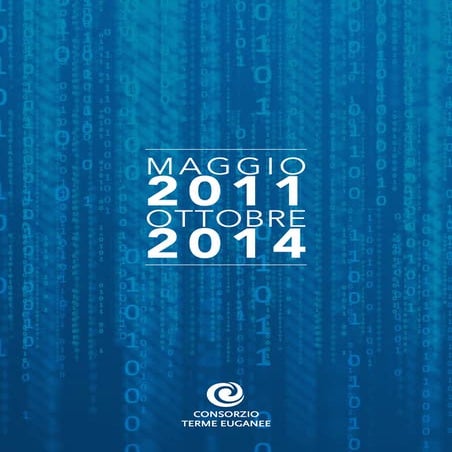 Report Attività Consorzio Terme Euganee 2011-2014 