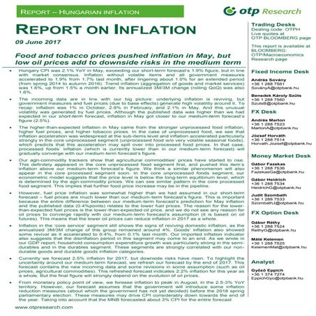 OTP Bank_Report 20170609_Inflation