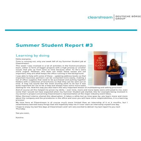 Summer Student Report #3