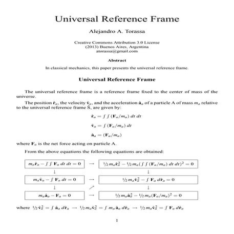 Universal Reference Frame | PDF