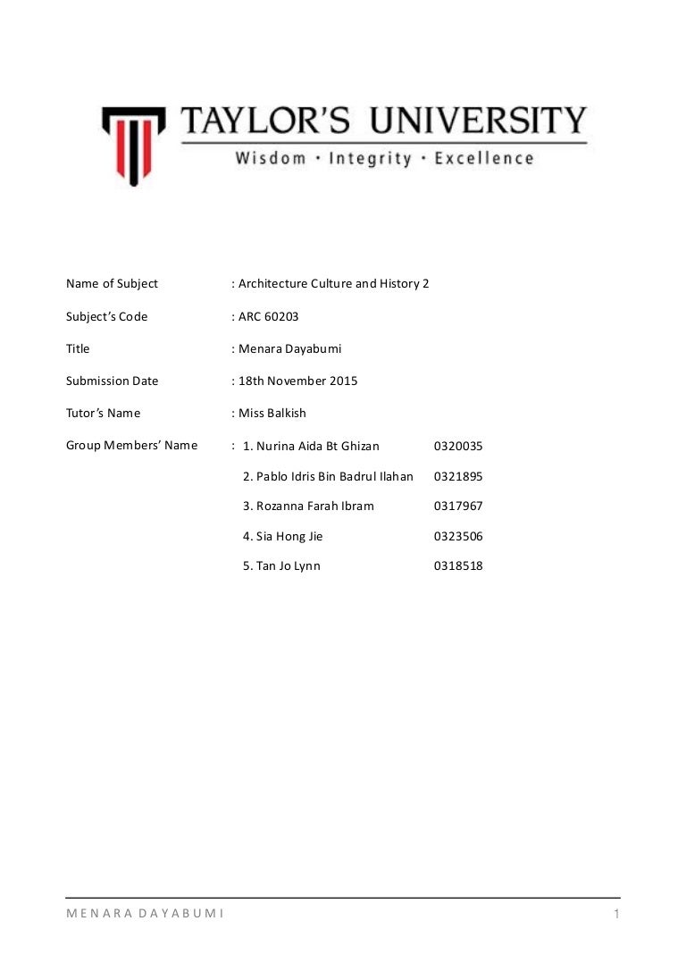 Menara Dayabumi Analysis Report