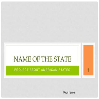 Report about american states template