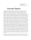 book report in scorpia