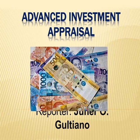 Report advanced investment appraisal | PPTX