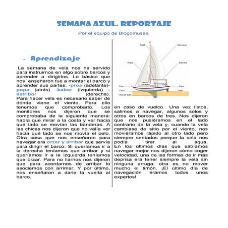 Reportaje semana azul  