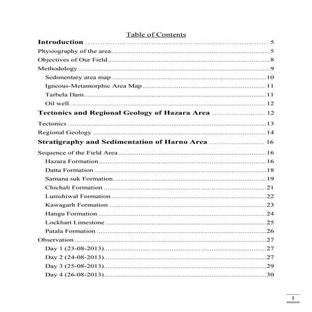 Geology and Stratigraphy of Hazara,Mansehra and Oghi Khaki Road Pakistan