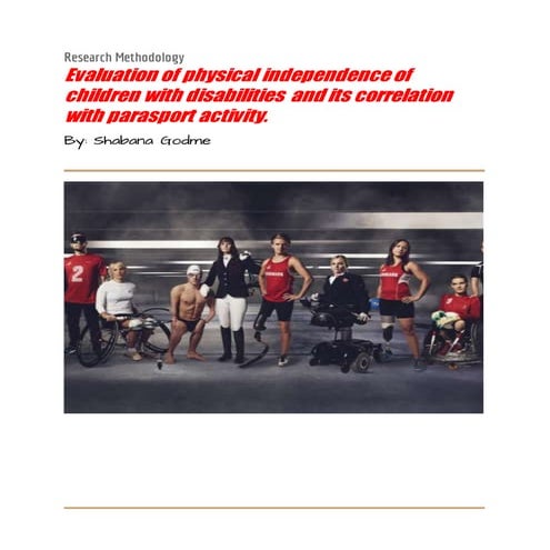 EVALUATION OF PHYSICAL INDEPENDENCE OF CHILDREN WITH DISABILITIES AND ITS CORRELATION WITH PARA-SPORT ACTIVITY