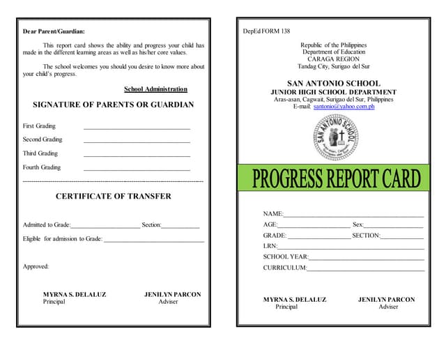 Report card