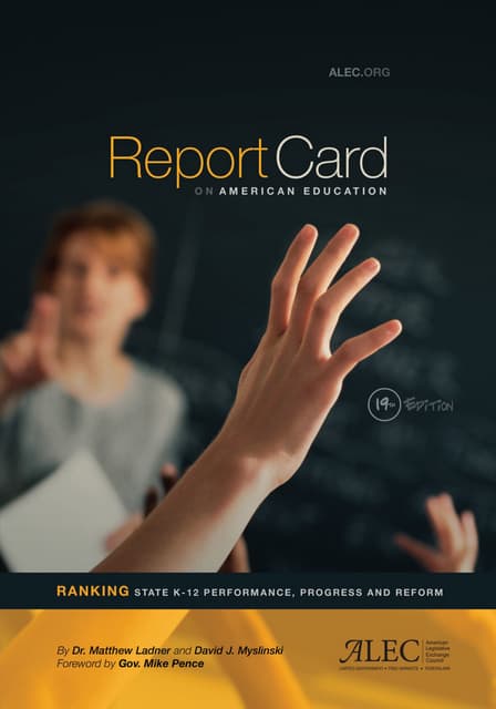 Report Card on American Education 1...