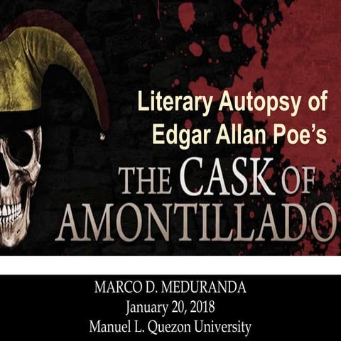 Report cask of amontillado