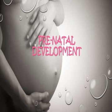 Pre-natal Development 