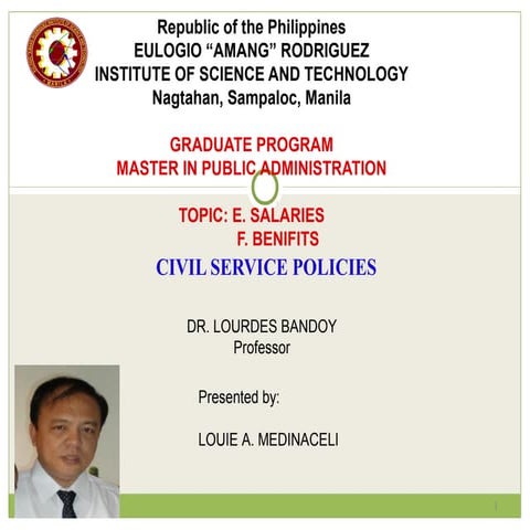 Report civil service policies