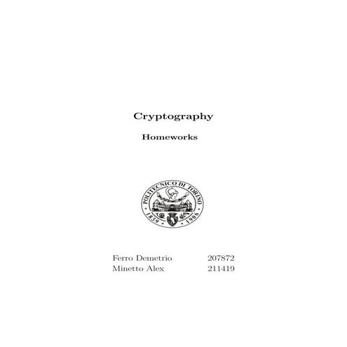 Report Cryptography | PDF | Programming Languages | Computing