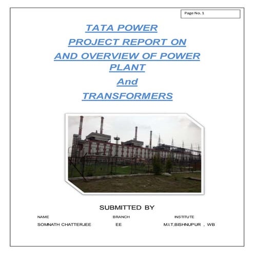 power transformer and its usage | DOCX