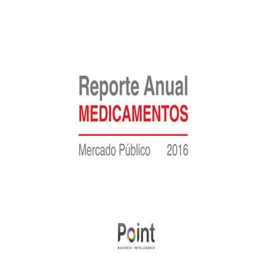 Reporte Anual Medicamentos 2016