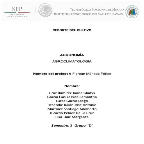 FENOLOGIA DE LOS CULTIVOS RABANO LECHUGA CILANTRO Y CALABAZA